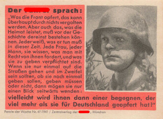 Parole der Woche Nr. 47, "Der Führer...