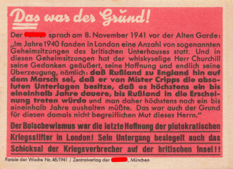 Parole der Woche Nr. 48, "Das war der Grund!",...