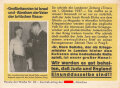 Parole der Woche Nr. 50, "Großbritannien ist Israel und -Abraham der Vater der britischen Rasse", Zentralverlag der NSDAP, 7,5 x 10 cm, 1941