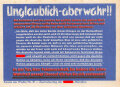 Parole der Woche Nr. 51, "Unglaublich - aber wahr!!", Zentralverlag der NSDAP, 7,5 x 10 cm, 1941