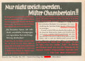 Parole der Woche Nr. 51, "Nur nicht weich werden, Mister Chamberlain!!", Zentralverlag der NSDAP, 7,5 x 10 cm, 19412