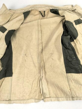 Heer, Feldbluse für Mannschaften Modell 1943. Kammerstück in heller Ausführung. Habe ich in 30 Jahrfen Tätigkeit noch nie gesehen. Ist nicht entfärbt, sondern so produziert. Getragenes Stück