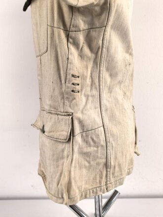 Heer, Feldbluse für Mannschaften Modell 1943. Kammerstück in heller Ausführung. Habe ich in 30 Jahrfen Tätigkeit noch nie gesehen. Ist nicht entfärbt, sondern so produziert. Getragenes Stück
