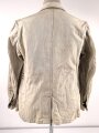 Heer, Feldbluse für Mannschaften Modell 1943. Kammerstück in heller Ausführung. Habe ich in 30 Jahrfen Tätigkeit noch nie gesehen. Ist nicht entfärbt, sondern so produziert. Getragenes Stück