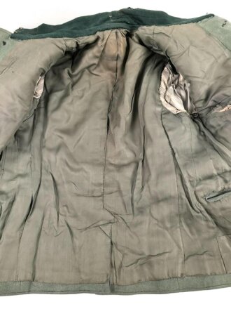 Heer, Feldbluse Modell 1936 für einen Offizier. Stark getragenes Eigentumstück ohne Effekten, ungereinigt