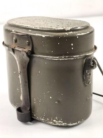 Kochgeschirr Wehrmacht. Hersteller SMM44, zusammengehörig, Originallack