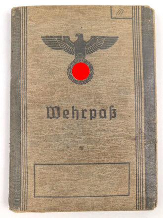 Wehrpaß Heer, eingestellt am 14. Oktober 1942 bei...