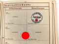 Wehrpaß Heer, eingestellt am 14. Oktober 1942 bei 1. Reserve MG Btl. 14