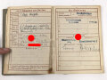 Wehrpaß Heer, eingestellt am 14. Oktober 1942 bei 1. Reserve MG Btl. 14