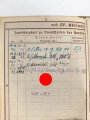 Wehrpaß Heer, eingestellt am 14. Oktober 1942 bei 1. Reserve MG Btl. 14