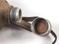 Feldflasche Wehrmacht, HWSD40 gestempelt auf Becher Riemen, Bezug und Flasche