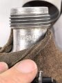 Feldflasche Wehrmacht, HWSD40 gestempelt auf Becher Riemen, Bezug und Flasche