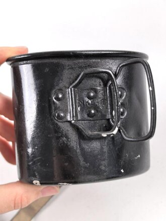 Feldflasche Wehrmacht, Hersteller MKL41, Becher neuzeitlich lackiert