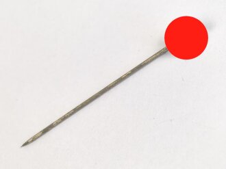 N.S. Sympathieabzeichen, auf der Spitze stehendes Hakenkreuz, gehämmert, 9mm Höhe, an langer Nadel