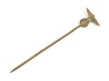NSDAP Hoheitsabzeichen, Flügelspannweite 11mm, an langer Nadel, versilberung fehlt