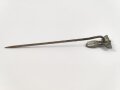 NSDAP Hoheitsabzeichen, Flügelspannweite 15mm, an langer Nadel, Rückseitig Klebstoffreste