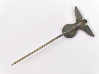 NSDAP Hoheitsabzeichen, Flügelspannweite 18mm, an langer Nadel