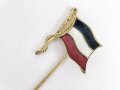 Zivilnadel in Form einer kaiserlichen Flagge, Breite 17mm, emailliert