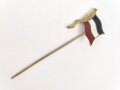 Zivilnadel in Form einer kaiserlichen Flagge, Breite 17mm, emailliert