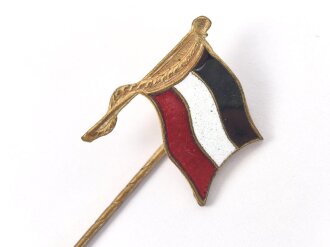 Zivilnadel in Form einer kaiserlichen Flagge, Breite 17mm, emailliert