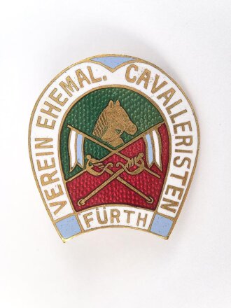 Verein ehemaliger Cavalleristen Fürth, Mitgliedsabzeichen emailliert, 27mm