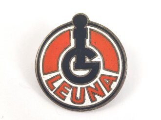 Firmenabzeichen " Leuna " 27mm, emailliert