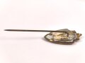 Sympatisantenabzeichen der Sozialdemokratischen Partei Deutschlands SPD.  Rosa Luxemburg, Höhe 21mm, Rückseitig Klebstoffreste