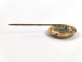 Sympatisantenabzeichen der Sozialdemokratischen Partei Deutschlands SPD.  Karl Liebknecht, Höhe 17mm, Rückseitig Klebstoffreste