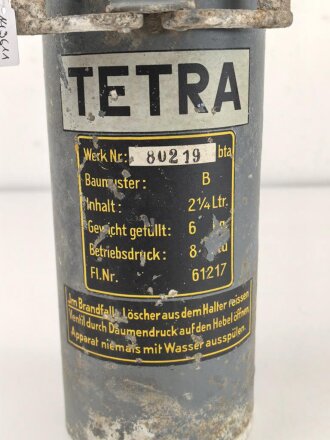 Luftwaffe, "Tetra" Feuerlöscher , Fl...
