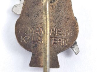 III.Reich, Abzeichen eines Gesangverein in silber ,  16mm