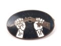 Internationale der Kriegsdienstgegner, Mitgliedsabzeichen emailliert 16mm Höhe