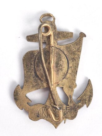 Kaiserlicher Marineverein, Teilemailliertes Abzeichen 31mm