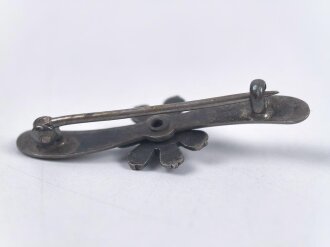 Fliegerei 1. Weltkrieg, Sternmotor mit Propeller als Brosche, Breite 38mm