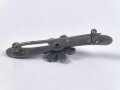 Fliegerei 1. Weltkrieg, Sternmotor mit Propeller als Brosche, Breite 38mm