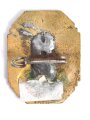 III.Reich, Emailliertes Abzeichen einer Kavallerievereinigung 1888-1938.  Beschädigtes Stück