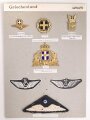 Griechenland, Sammlung Abzeichen Luftwaffe, auf Karton getackert