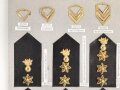 Griechenland, Sammlung Rangabzeichen, auf Karton getackert