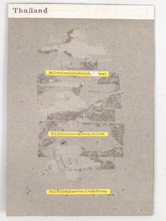 Jugoslawien, Sammlung Schulterklappen, auf Karton getackert