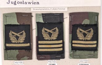 Jugoslawien, Sammlung Schulterklappen und...