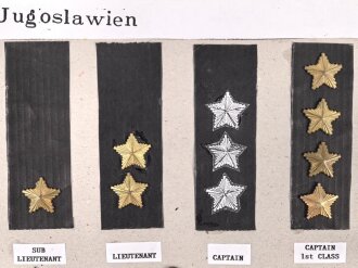 Jugoslawien, Sammlung Schulterklappen und...