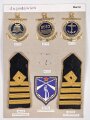 Jugoslawien, Sammlung Abzeichen Marine, auf Karton geklebt