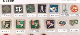 UDSSR, Sammlung Abzeichen Sport und Olympia Moskau 1980,...