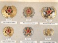 Marokko, Sammlung Abzeichen, auf Karton befestigt
