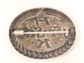 Silberne Brosche " H. Fr-Sch. K. " Breite 38mm