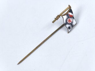Kaiserreich, patriotische Anstecknadel emailliert, 17mm