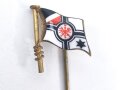 Kaiserreich, patriotische Anstecknadel emailliert, 17mm