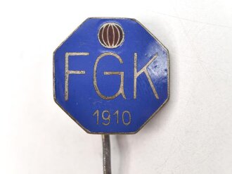 Unbekanntes Kleinabzeichen  " FGK 1910" Nadel...