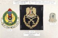 Irak, Sammlung Abzeichen, auf Karton getackert