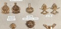 Irak, Sammlung Waffengattungsabzeichen, auf Karton befestigt