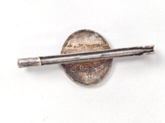 Unbekanntes Kleinabzeichen / Stabbrosche 30mm, 925 Silber